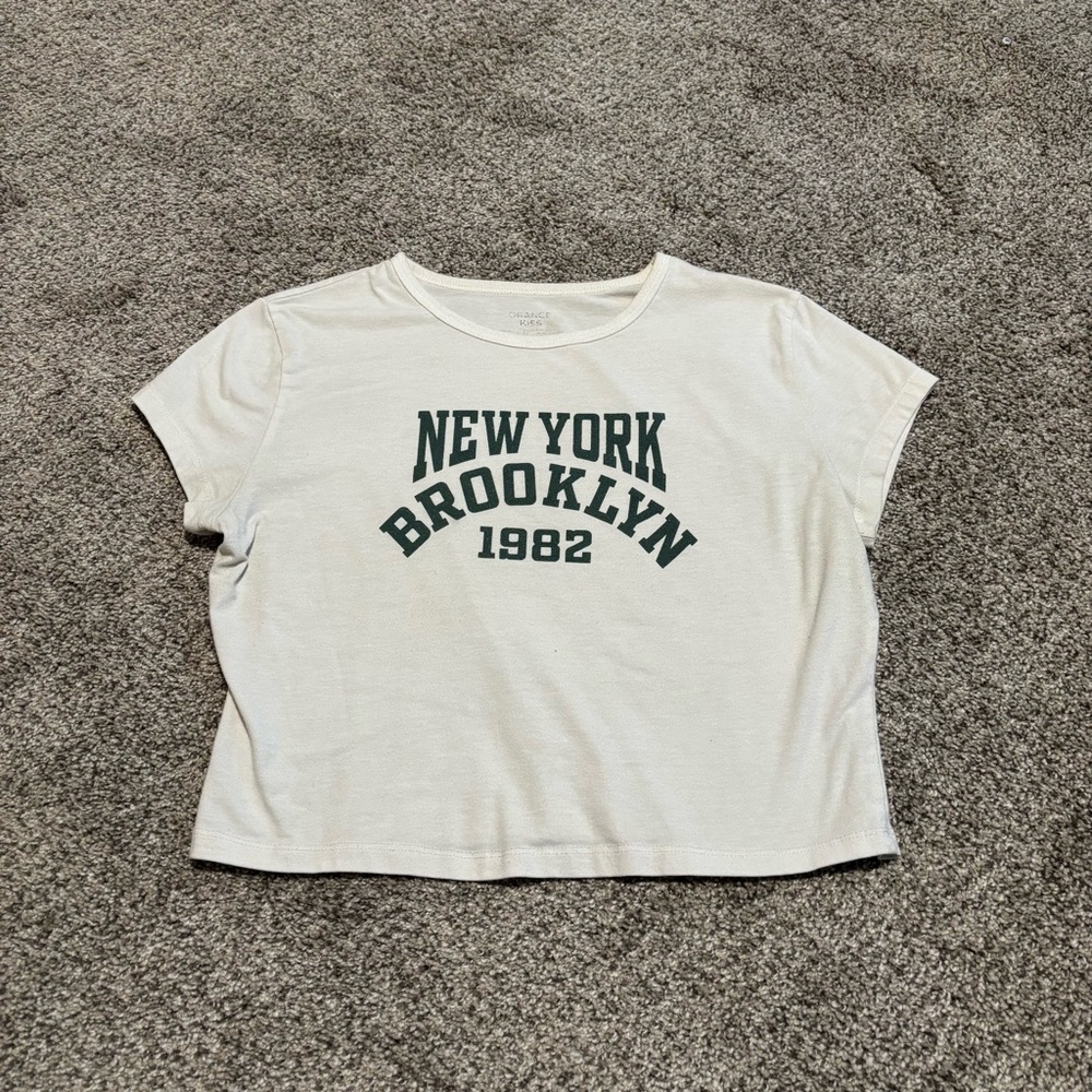 New York Brooklyn Cropped Tee